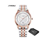 (11S9842G02) SINOBI Orologi da uomo eleganti, modelli da coppia, movimento al quarzo, dal Giappone,