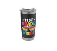 11st Grade Back To School Sunglasses Vibes Retro First Day Bicchiere termico in acciaio inox doppia parete