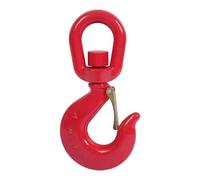 11T, gancio girevole a 360°, gancio girevole per carichi pesanti, con blocco di sicurezza, gancio per gru per il trasporto portuale per rimorchi