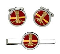 11th Hussars (Prince Alberts Proprio), Britannico Militare Gemelli E Tie Clip Di