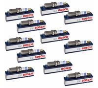 11x BOSCH Candela Candele Doppio Platin per Porsche Cayenne 92A 4.8 Turbo