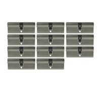 11X Profilo Cilindro 80Mm 40/40 +55 Chiave Insieme Cilindro Serratura Porta