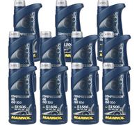 11x1 Litro Originale MANNOL Olio Compressore Oil Iso 100