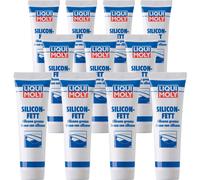 11x100g LIQUI MOLY 3312 Silicon-Fett Trasparente Lubrificazione Grasso