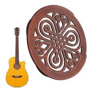 11x11x1cm Guitar Soundhole Cover, Noise Reduction Guitar Parts, Feedback Elimination Soundhole, Decorative Guitar Accessories, Lightweight Guitar Tools, Guitar Soundhole Protector, Spruce Guitar Cover