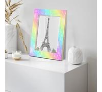 11x14 Cornice per foto lampeggiante arcobaleno per parete e tavolo con acrilico trasparente Bordo spesso cornice in legno decorazione per ritratto o modalità paesaggio