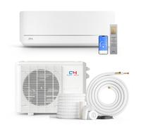 12.000 BTU, 230 V, 19 SEER 1 Ton senza condotto Mini Split AC/Riscaldamento Pompa di Calore Inverter Pre-Carica con Kit di Installazione 4,9 m