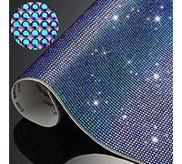 12.000 fogli di strass luccicanti da 2 mm, adesivi fai da te per decorazione auto, riparazione del calore, glitter, per decorazioni di auto e artigianato (colore blu reale)