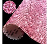 12.000 pezzi di strass sintetici brillanti, decorazione autoadesiva per auto, regali, creazioni fai da te, 24 cm x 20 cm (colore: rosa)