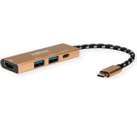 12.02.1119, Cablato, USB 3.2 Gen 2 3.1 Gen 2 Type-C, Oro, 5 Gbit-s