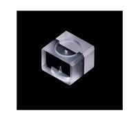 12 * 11 * 9mm Black and White Quartz Flow Cell, Monolithic 6μl Laboratory Sample Analysis Cuvette