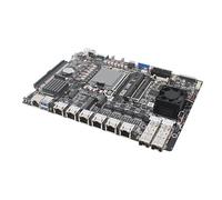 12/13th Inter LGA1700 CPU Firewall Security Industrial Control scheda madre/2xNVMe 4xSATA3.0 1x PCIEx16 2xDDR5 5600MHz/ 6 * 2.5GLAN 2 * 10G SFP+ USB3.2 10G / slot per schede SIM