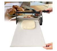 12/15" Fuso a pieghe manuale in acciaio inossidabile, regolabile per spessore, da banco ideale per preparare la pasta sfoglia in pasticceria (Rs201)