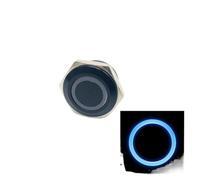 12/16/19/22/25/30mm interruttore a pulsante in metallo ultra corto micro viaggio sottile ossido nero 3V 6V 12V 24V momentaneo autoripristinante