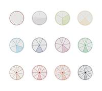 12/16Pieces Insegnamento Matematica Frazione Dischi Educativi Frazioni Circoli per Matematica Matematica Insegnamento Dimostrazione Comprensione