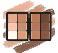 12/18 Color's Carla Secret Concealer Palette, Cream Concealer Foundation Palette, Waterproof, Long-Wearing Full Coverage for Flawless Skin, Makeup Blush for All Skin Types (B)