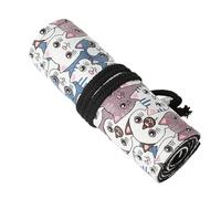 12/24/36/48/72 fori Matite Rotolo Tela Matita Organizzatori Bag Wrap Lovely Cats Pencil Case Bag, 36 fori