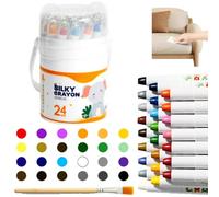 12/24/36/48 Color Rotary Washable Crayons, Quick Drying Easy Grip Silky Twist Crayons, Multicultural Pastel Gel Crayon for Painting Enthusiast