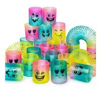 12/24/36/60 pezzi Giocattoli a molla a spirale, Mini arcobaleno magici, adatti come gadget per feste, decorazioni pasquali, premi per carnevale, riempitivi per buste regalo, regalini per calze di Nata
