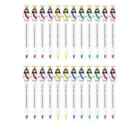 12/24/36 penne a sfera a tema versi della Bibbia, penna a sfera rerttrattabile, per preghiera, diario quotidiano, appunti e matite religiose