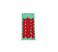 12/24/36 pezzi di fiocchi di Natale, piccoli fiocchi dorati e rossi for l'albero di Natale, mini ornamenti a fiocco, decorazione for la casa(36Pcs(3Pack),Red)