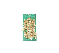 12/24/36 pezzi di fiocchi di Natale, piccoli fiocchi dorati e rossi for l'albero di Natale, mini ornamenti a fiocco, decorazione for la casa(36Pcs(3Pack),Gold)