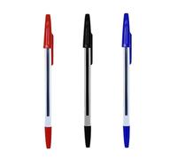 12/24/50/100Pcs Penna a Sfera Con Ricariche, Blu/Nero/Rossore Inchiostri Penna