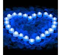 12/24 pezzi Candele elettroniche a forma di cuore LED, batterie incluse, disponibili in più colori, adatte per proposte, matrimoni, San Valentino e altre occasioni, accessori decorativi creativi 12 pe