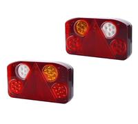 12/24V 2x Posteriore L/R Lampade Luci Riflettore per Trailer Camion DAF Volvo