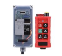 12-24V4 Pulsanti Singola Velocità Industriale Wireless Radio Gru Interruttori di Controllo Remoto Paranco Gru di Controllo ascensore,senza Interferenze(Grey,110)