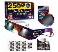 12/25/50/100 Occhiali Eclissi Solare ISO 12312-2 2026 Occhiali per Eclissi