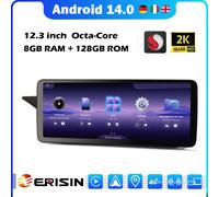 12.3" 128GB Android 14 Autoradio Carplay WIFI Mercedes E-Class W212 S212 NTG 4.5