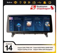 12,3" 128GB Android 14 DAB+ Autoradio Navi WiFi Bluetooth CarPlay BMW X3 F25 CIC
