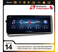 12,3" 128GB Android 16 Navi CarPlay Autoradio Mercedes Benz C Classe W204 NTG4.5