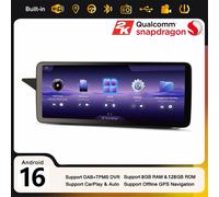 12,3" 128GB Qualcomm Android 16 Carplay Autoradio GPS Mercedes S212 USB