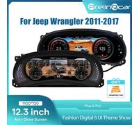 12.3 "1920*720 Auto Lcd Cruscotto Paneel Per Jeep Wrangler Rubicon 2011-2018 Instrumentenpaneel Virtuele Cockpit