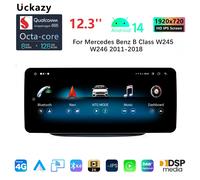 12.3 "2 Din Android 14 autoradio per Mercedes Benz classe B W246 W245 lettore multimediale schermo intelligente 4G CarPlay Stereo GPS