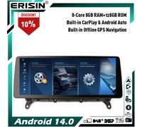 12.3" 8-Core 128GB Android 14 Autoradio DAB+ Bluetooth per BMW X3 F25 X4 F26 NBT