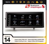 12,3" 8 Core 128GB Android 14 CarPlay Autoradio GPS Navi 4G Per Audi A4/A5/S4/S5