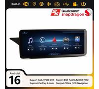 12,3" 8-Core 128GB Android 16 CarPlay Autoradio Navi Mercedes E-Classe W212 S212