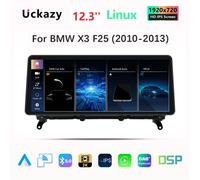 12.3"Android 14 AutoRadio For BMW X3 F25 for BMW X4 F26 2010-2013 Wireless Carplay Multimedia Audio Stereo Screen GPS Navigation Head Unit 128GB LINUX NBT