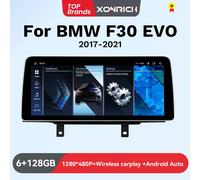 12.3 "IPS Wireless Carplay Android 14 Autoradio Per BMW Serie 3/4 F30 F31 F34 F32 F33 F36 EVO Sistema di Navigazione Multimediale GPS 8 Core-2G 32G EVO