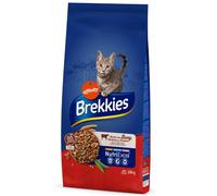 12 + 3 kg gratis! 15 kg Brekkies Crocchette per gatti - Manzo