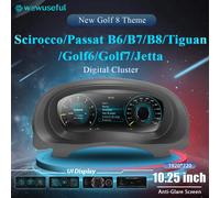 12.3 ''LCD Cruscotto Digitale Cluster Per VW Scirocco Jetta Golf 6 7 MK7 Passat B8 B7 modificare Auto Radio Strumento Paneel Cockpit