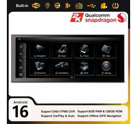 12,3" Octa-Core 8GB+128GB Android 16 DAB+ CarPlay Autoradio GPS WiFi Per Audi Q5