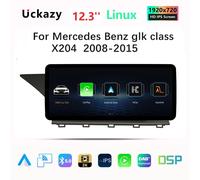 12.3 pollici Ultra-stretto Schermo Wireless Carplay 8G 128G 8Core Lettore di Autoradio Per Mercedes Benz GLA CLA SLK CLS GLK Classe X204 2008-2015 LINUX NTG 4.0 4.5 Android 14 Stereo Auto di