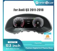 12.3 '' Prelingcar Digital Cluster Cruscotto Per Audi Q3 2011-2018 Anni Auto Pannello Lcd Tachimetro Virtual Cockpit Q3 2011-2018