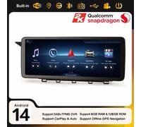 12,3" Qualcomm 128GB Android 14 CarPlay Autoradio GPS 4G Mercedes GLK Class X204
