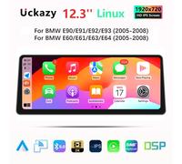 12.3" Wireless Apple CarPlay Android 14 Auto Car Multimedia For BMW 5 3 Series E60 E61 E62 E63 E90 E91 E92 E93 CCC CIC Radio GPS Navigation 4G