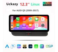 12.3" Wireless Carplay AutoRadio For Audi Q5 2009-2016 Car Multimedia Screen WIFI MMI No GPS Ultra-narrow screen Linux Carplay LINUX No MMI